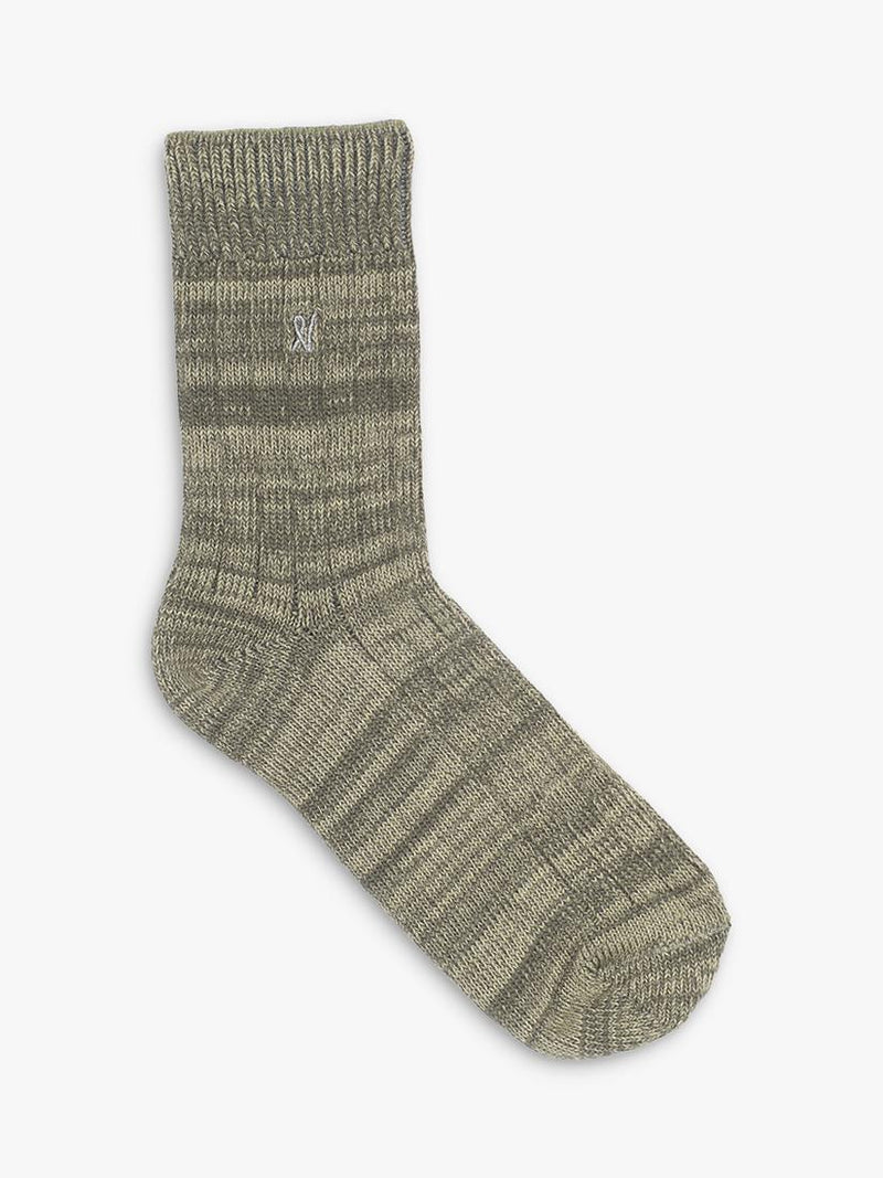 Nudea organic slouchy socks sage green, UK version