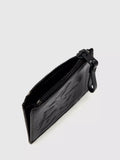 AllSaints black leather card holder, imported from the UK