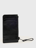 AllSaints black leather card holder, imported from the UK