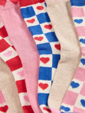 Mini Boden kids printed socks pack of 7 pink multi (British brand)
