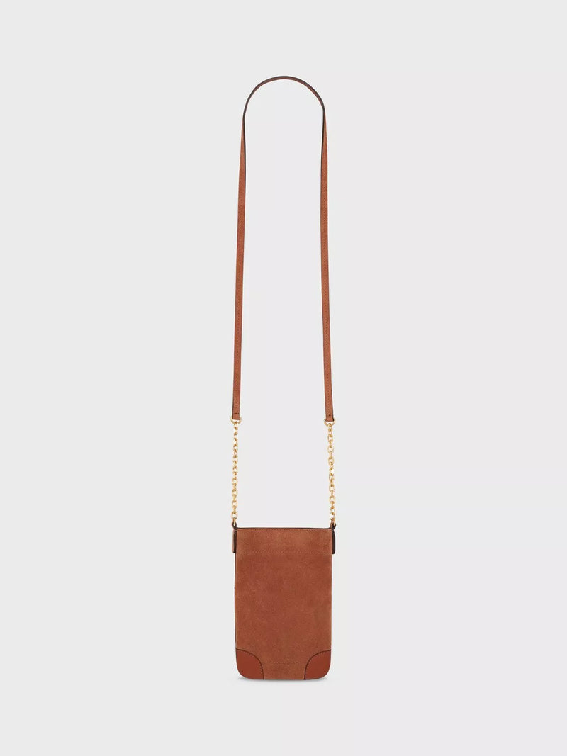 Gerard Darel Charlotte Suede Phone Crossbody Pouch