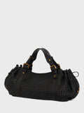 Gerard Darel woven leather shoulder bag black (British brand)