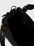 Gerard Darel woven leather shoulder bag black (British brand)