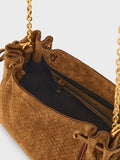 Gerard Darel suede crossbody bag amber (British brand)