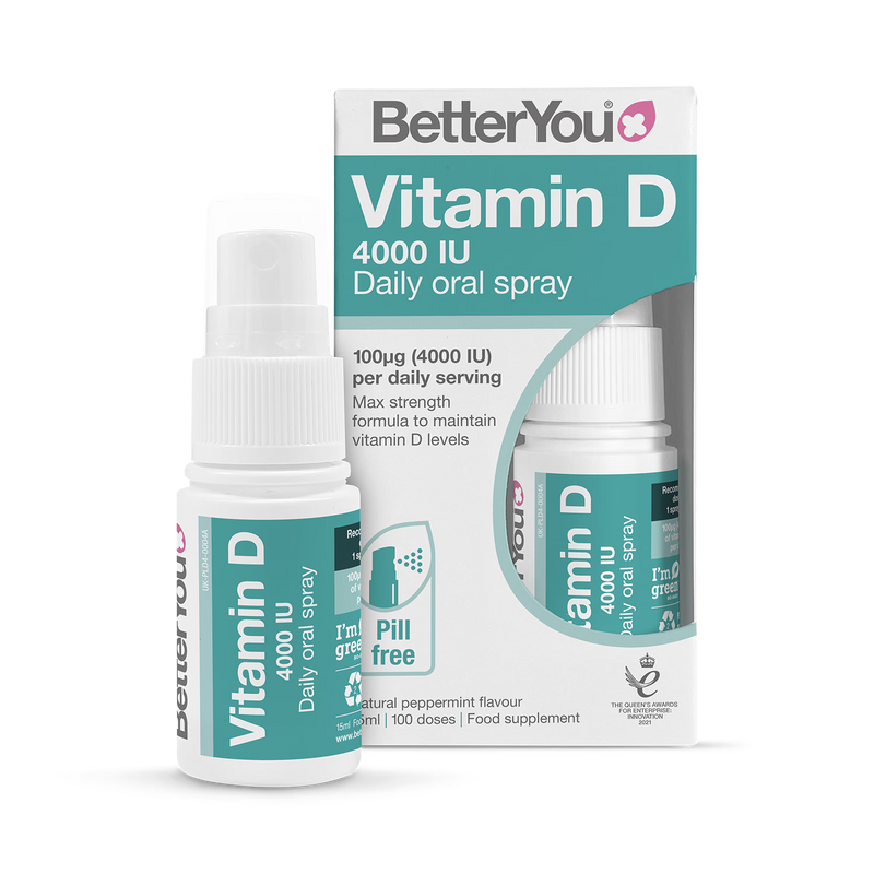 BetterYou vitamin D oral spray peppermint 15ml - British product