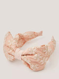 Monsoon kids bow headband pale pink (British brand)