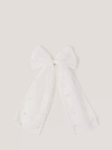 John Lewis Monsoon Kids' Pearl Bow Hair Clip White- Buy online at McGrocer