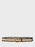 Gerard Darel raffia belt black multi - British product