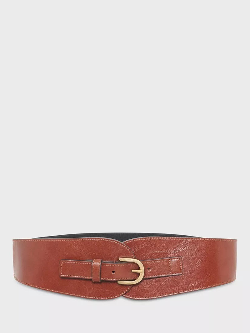 Gerard Darel Olympe wide leather belt (British brand)
