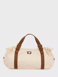 Gerard Darel grab bag contrast strap ecru brown, UK version