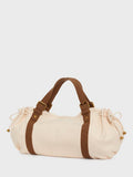Gerard Darel grab bag contrast strap ecru brown, UK version
