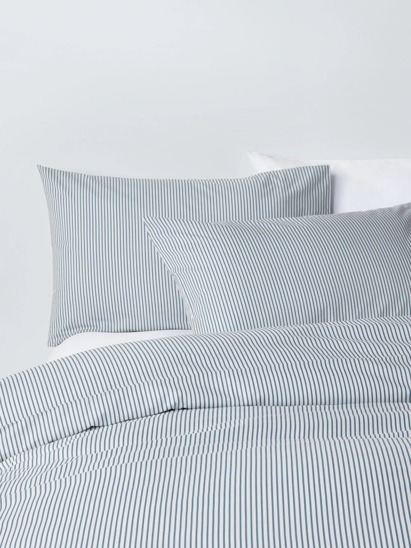 John Lewis cotton-rich stripe duvet cover set double, UK version