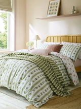 John Lewis Laura Ashley Pensham Stripe Reversible Duvet Cover Set Multi Double- Buy online at McGrocer