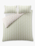 Laura Ashley duvet cover set double floral stripe reversible, imported from the UK