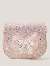 John Lewis Monsoon Kids' Sparkle Glitter Bag, Pink- Buy online at McGrocer