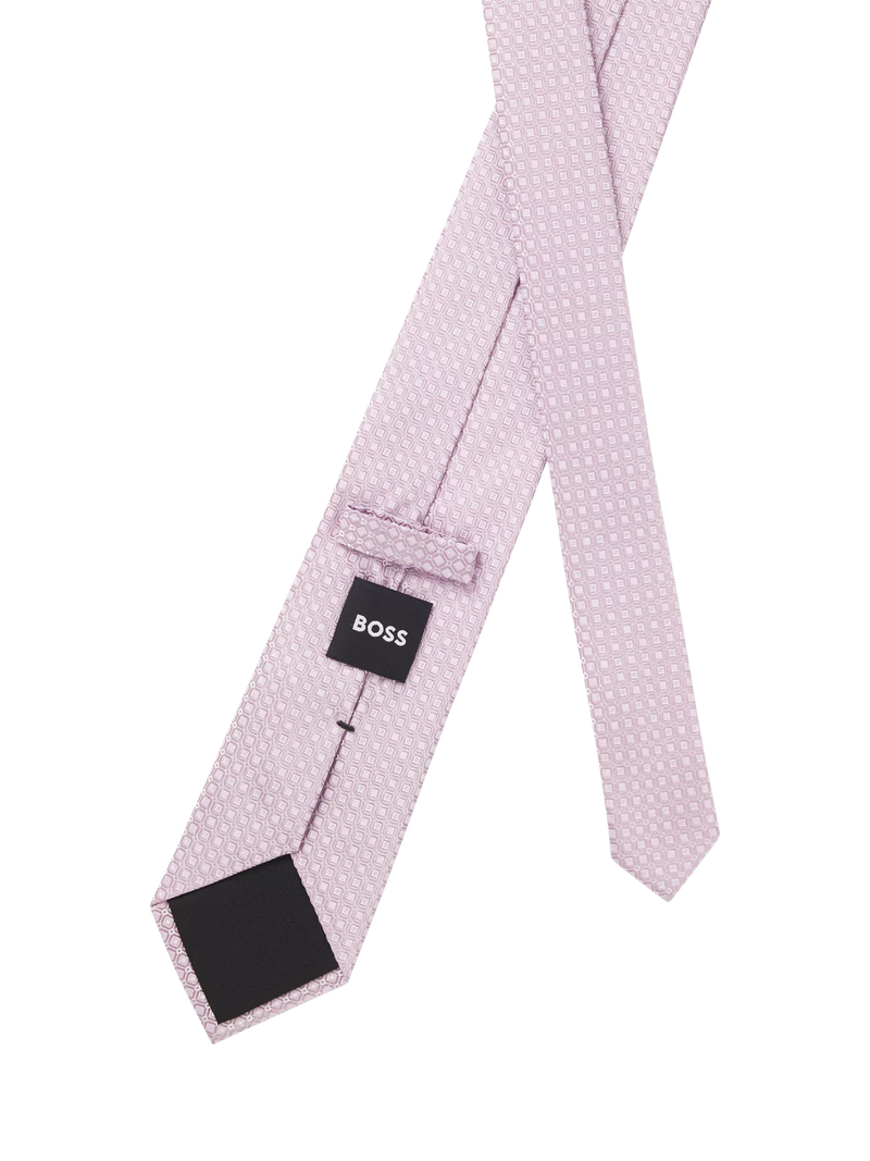 BOSS Black Heritage silk blend tie Open Purple - British product