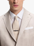 HUGO BOSS plain beige tie, UK version