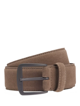 John Lewis BOSS Italian Suede Belt, Beige- Buy online at McGrocer
