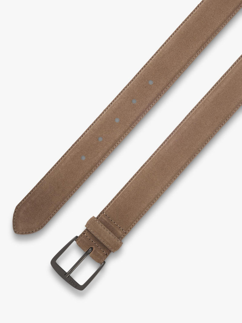 BOSS Italian suede belt beige, UK version