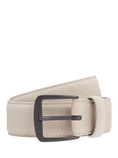 John Lewis HUGO BOSS BOSS Suede Belt Open White- Buy online at McGrocer