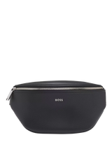 John Lewis HUGO BOSS Daxter Leather Bum Bag, Black- Buy online at McGrocer