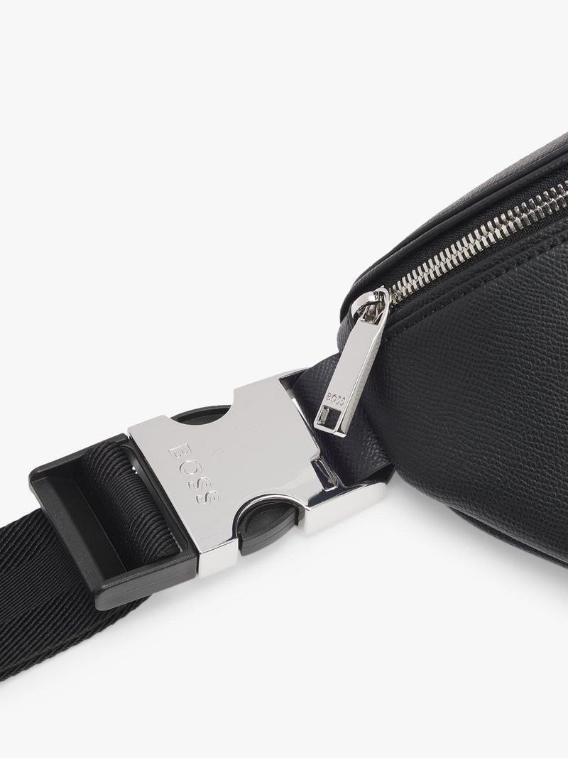 BOSS leather bum bag black (British brand)