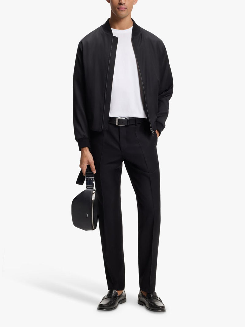 BOSS leather bum bag black (British brand)