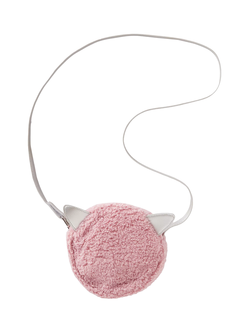 Benetton kids circular teddy bag pink (British brand)