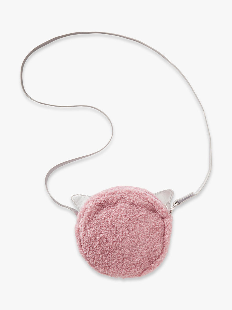 Benetton kids circular teddy bag pink (British brand)