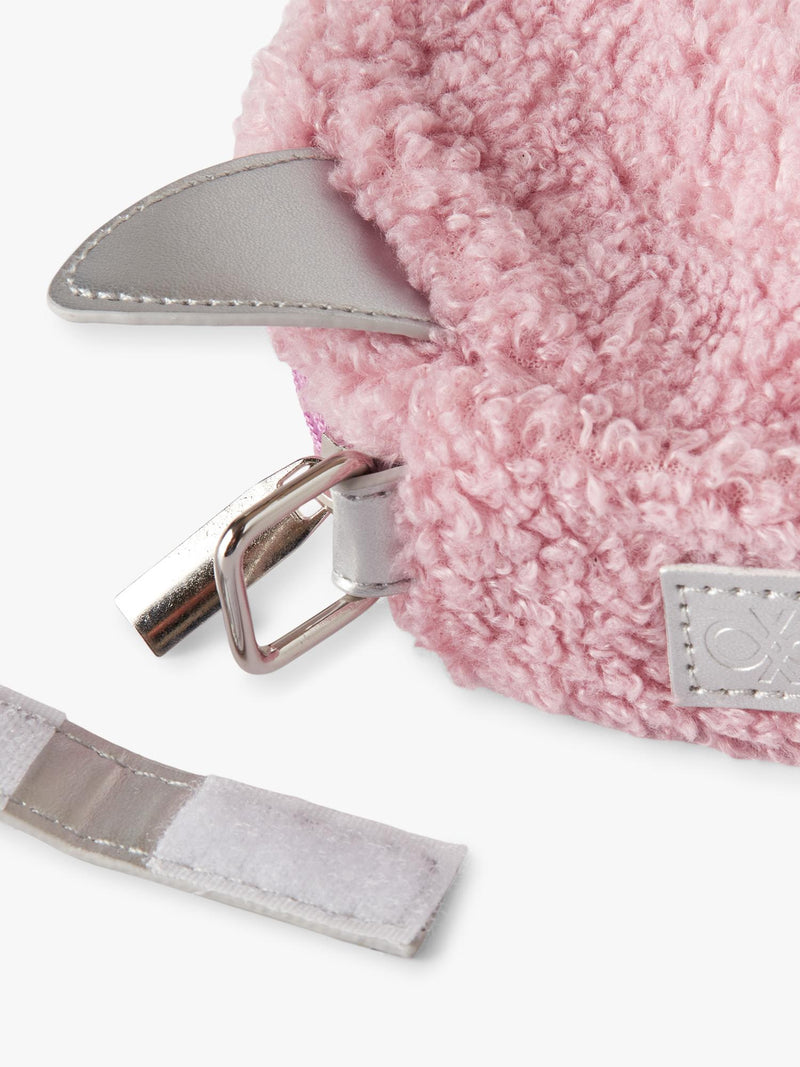 Benetton kids circular teddy bag pink (British brand)