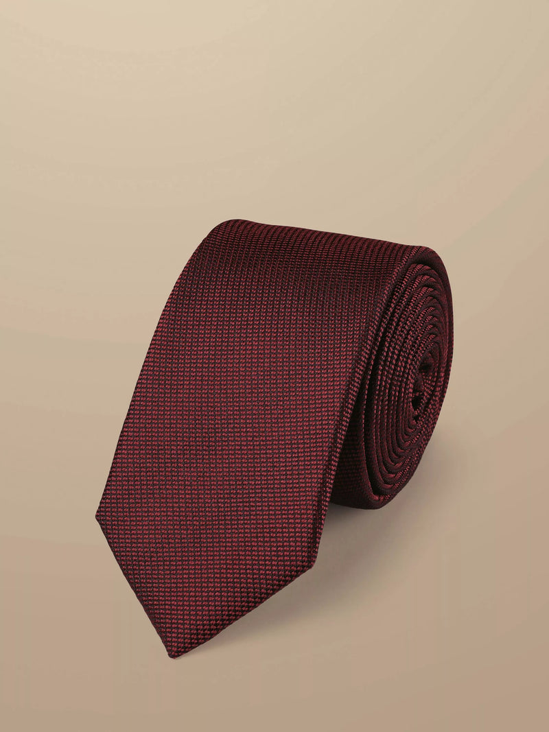 Charles Tyrwhitt red silk tie (British brand)