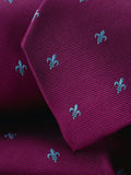 Charles Tyrwhitt silk tie with fleur-de-lis design, UK version