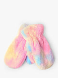 Lindex kids faux fur mittens Light Pink - British product