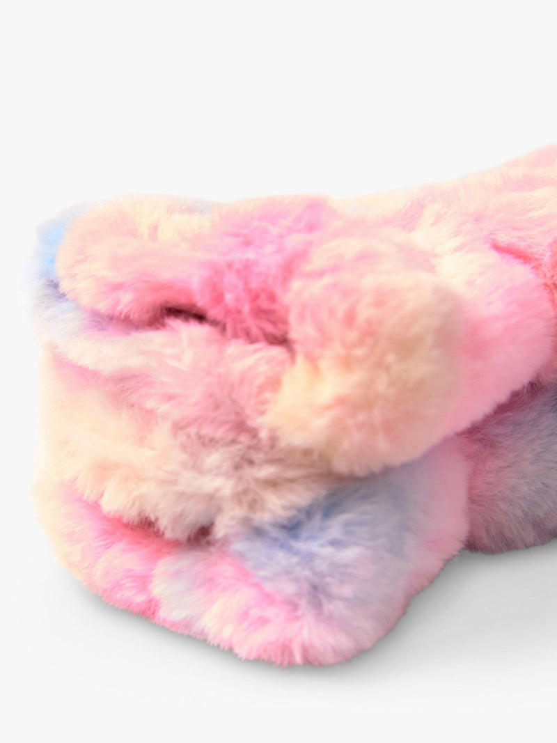 Lindex kids faux fur mittens Light Pink - British product