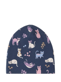 Lindex kids cat beanie hat dark blue, UK version