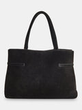 Whistles pure suede shoulder bag with buckle detail, UK version