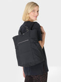 Sweaty Betty Nimbus backpack in black with reflective details, UK version