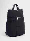 Sweaty Betty Nimbus backpack in black with reflective details, UK version