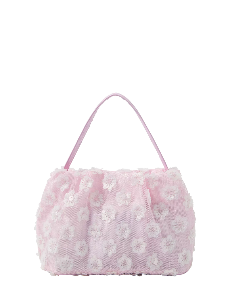 Angels by Accessorize pink sequin mesh bag, imported from the UK