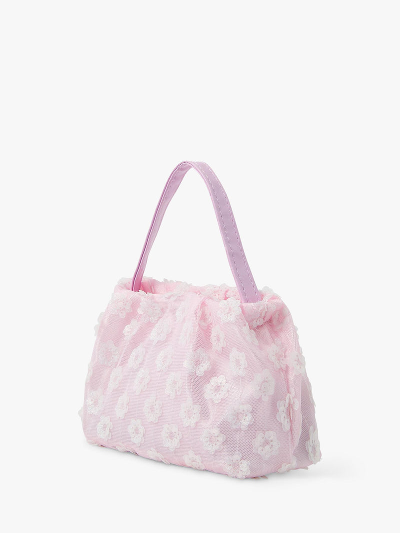 Angels by Accessorize pink sequin mesh bag, imported from the UK