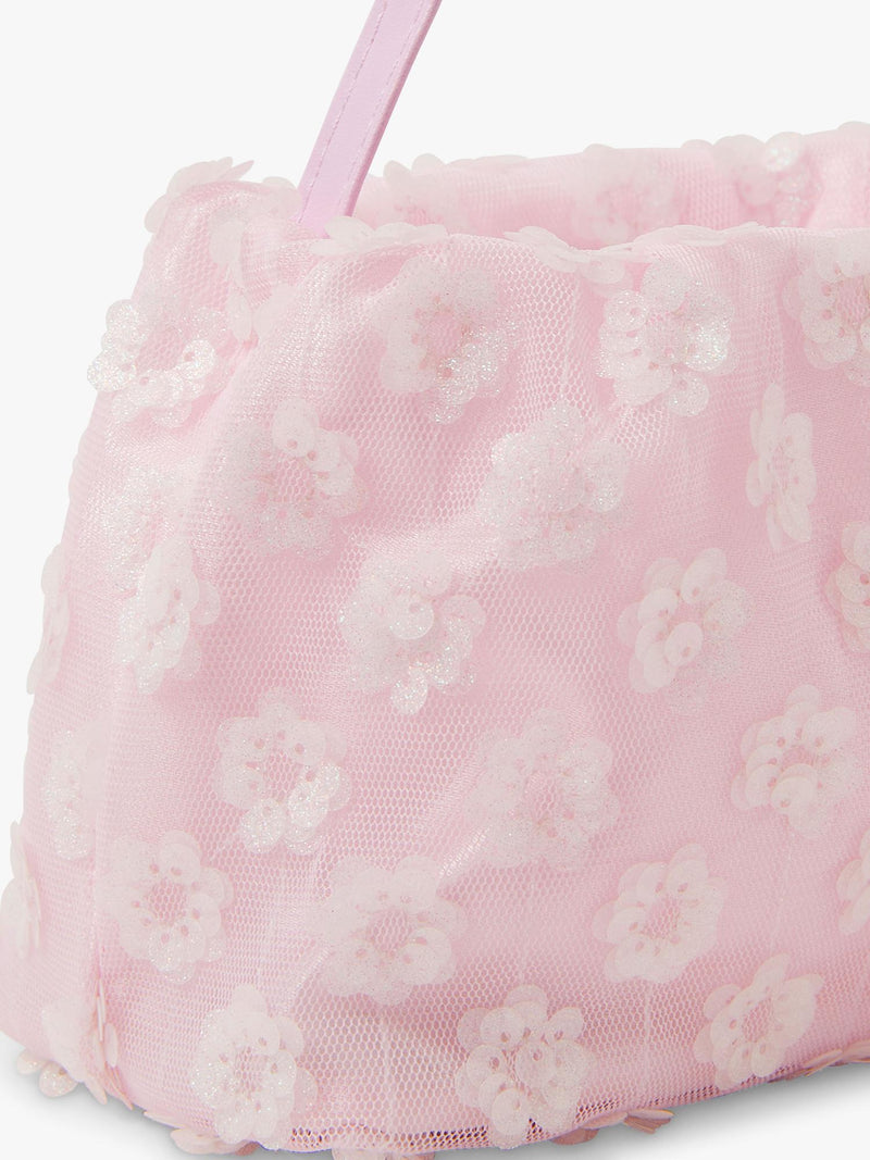 Angels by Accessorize pink sequin mesh bag, imported from the UK