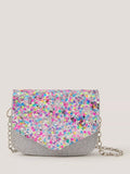 Monsoon kids mini cross body bag with sequin confetti, imported from the UK