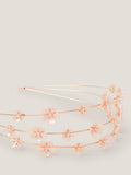 Monsoon kids flower pearl headband in pink, UK version