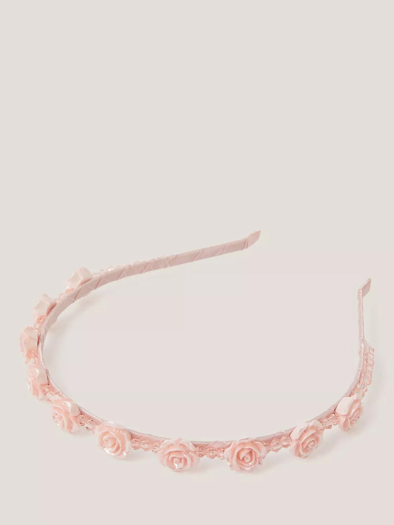 Monsoon kids rose beaded headband (British brand)