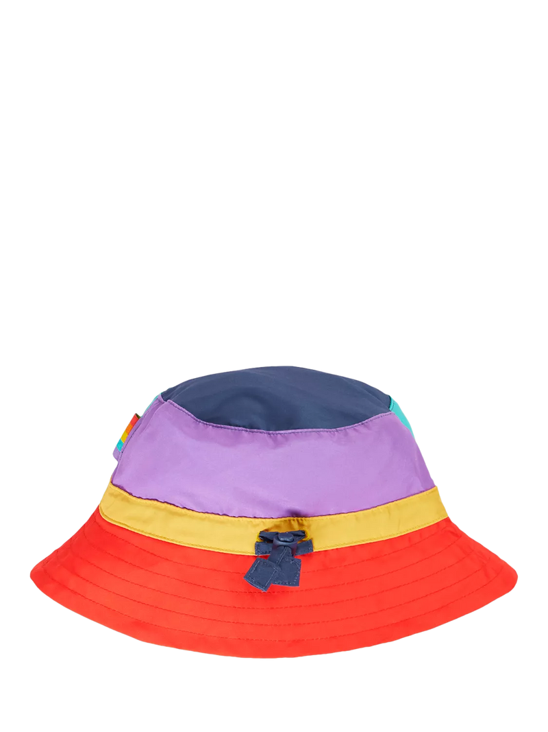 Frugi children's sun safe swim hat in rainbow print - British product