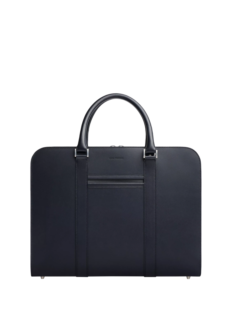 Carl Friedrik Palissy 15" Laptop Leather Briefcase, 10L, Navy