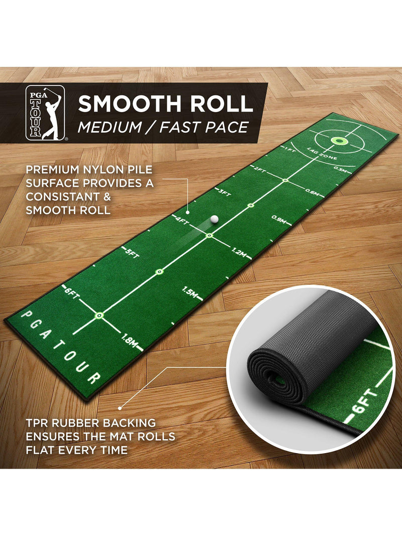 PGA Tour Deluxe putting mat 8ft, imported from the UK