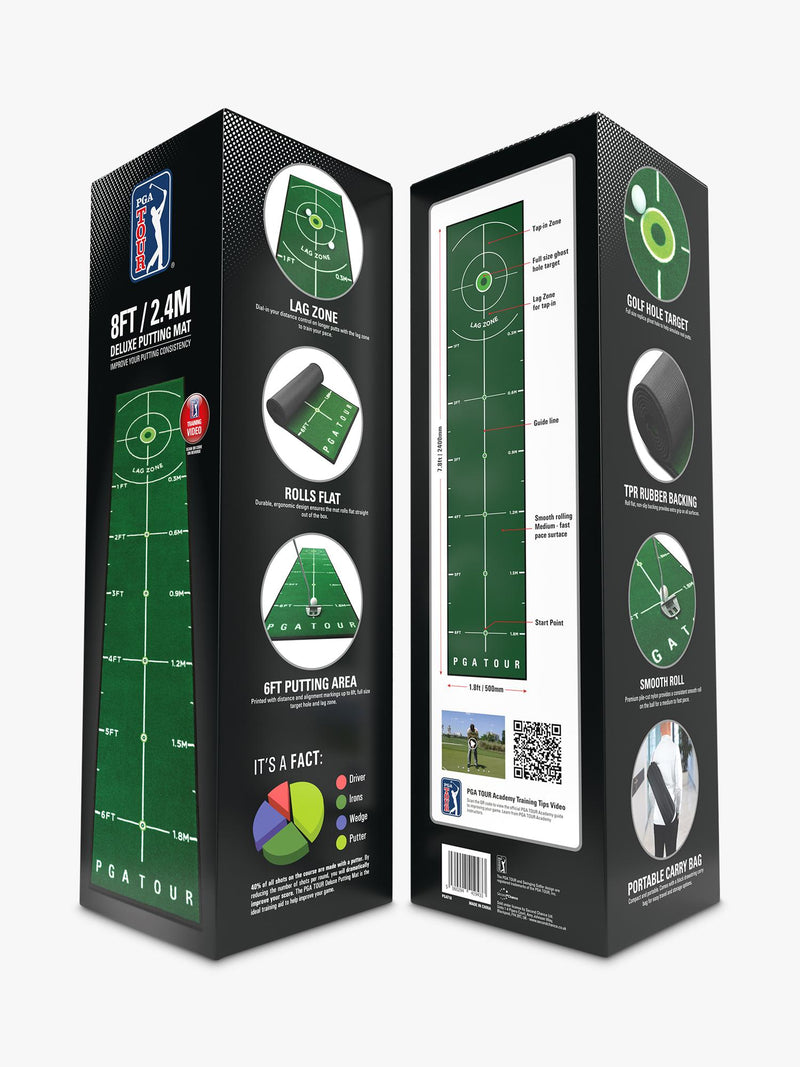 PGA Tour Deluxe putting mat 8ft, imported from the UK