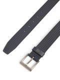 Tommy Hilfiger leather belt all-over flag print midnight blue, imported from the UK