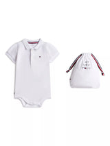 John Lewis Tommy Hilfiger Baby Polo Bodysuit and Drawstring Bag Gift Set, White- Buy online at McGrocer